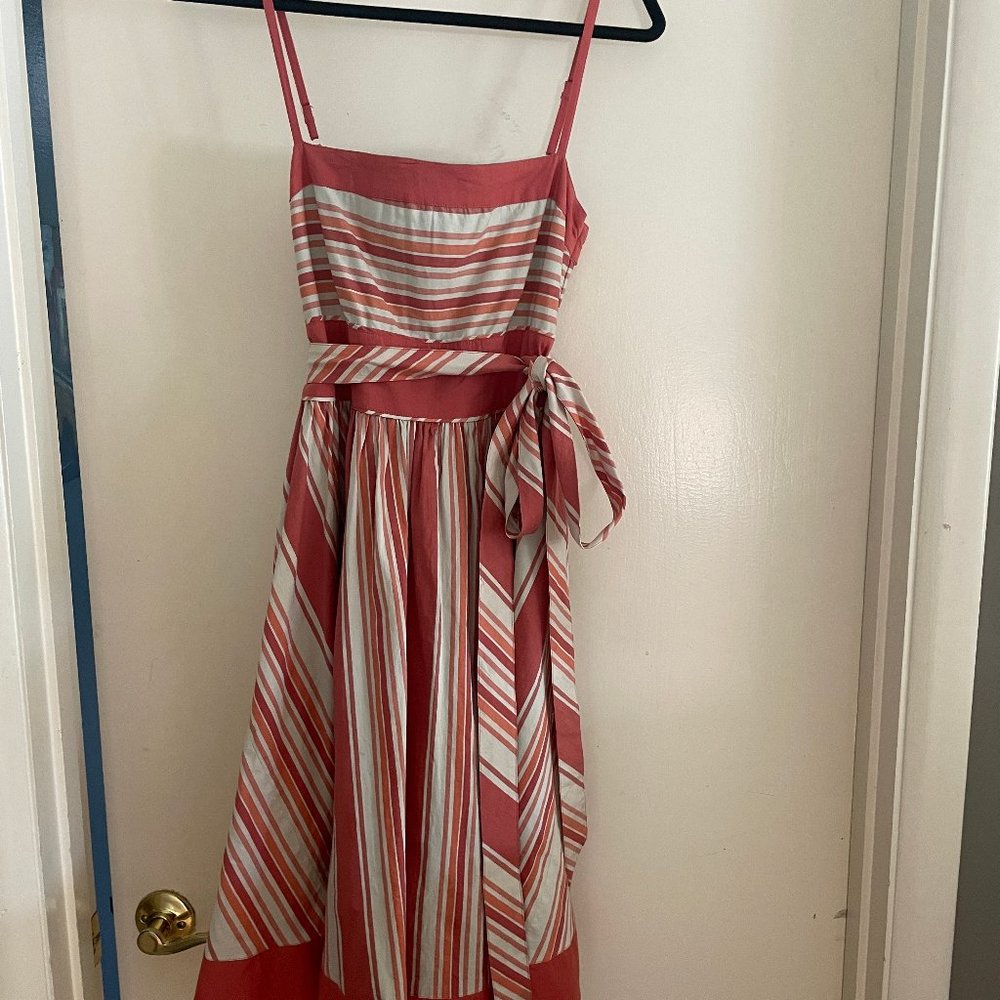 Viola size 6 striped summer dress with sash